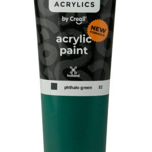Creall Studio Acryllics Paint 120 ml Tube Phthalo Green 52