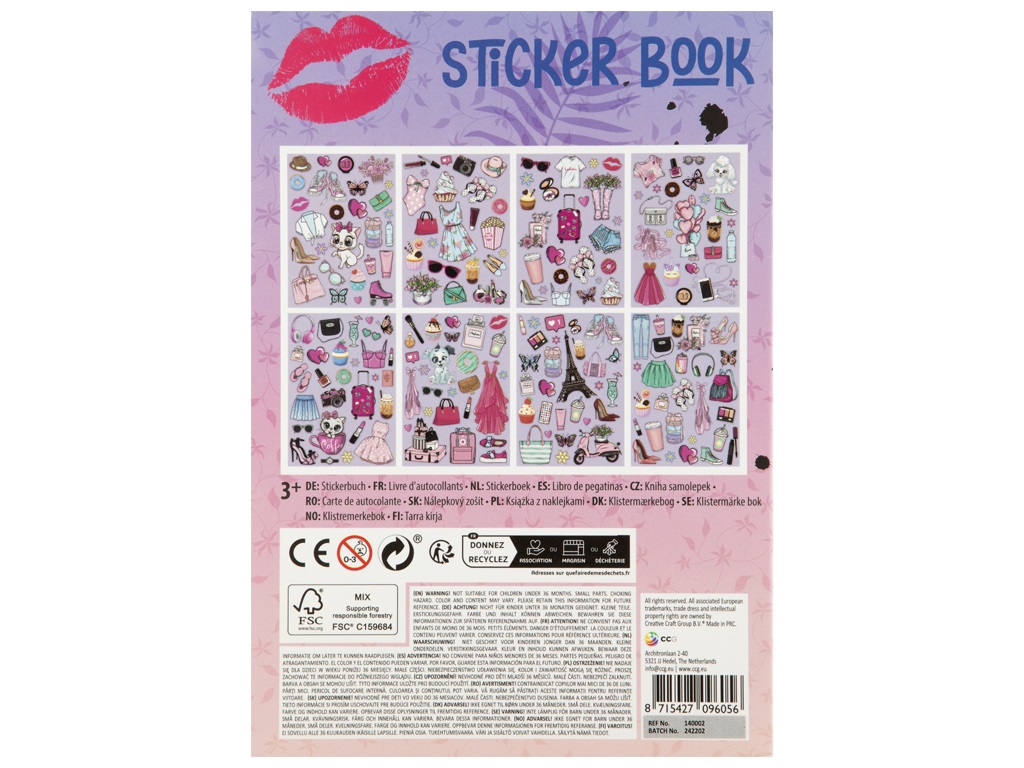 Besties Foil Stickerbook Purple - Afbeelding 2